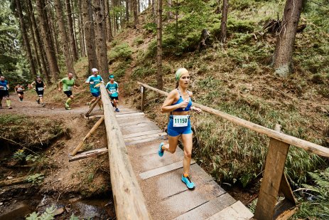 Beskydské Běhej lesy. Lanovka, hraniční přechod i trailový adrenalin