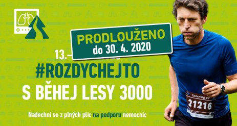 Prodlužujeme výzvu #rozdychejto s Běhej lesy 3000!